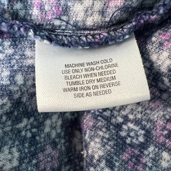 Basic Editions Floral Corduroy Shacket Womens 3X Lightweight Cotton Sustainable - Picture 9 of 11